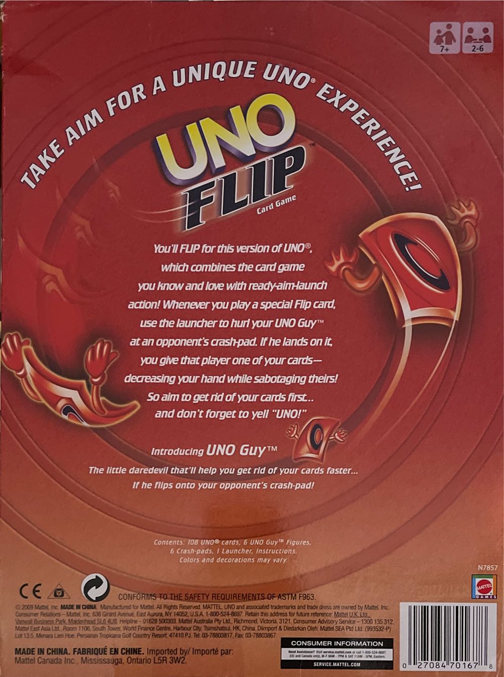 UNO® Flip  (2-6) board game collectible [Barcode 027084701678] - Main Image 2