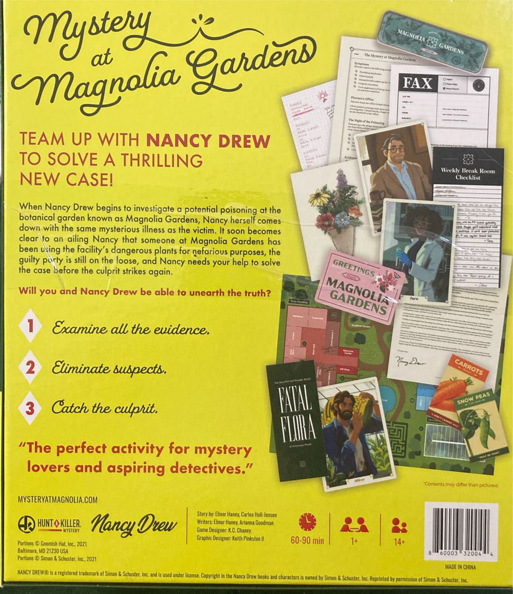 Hunt A Killer: Nancy Drew - Mystery At Magnolia Gardens  (1+) board game collectible [Barcode 860003320044] - Main Image 2