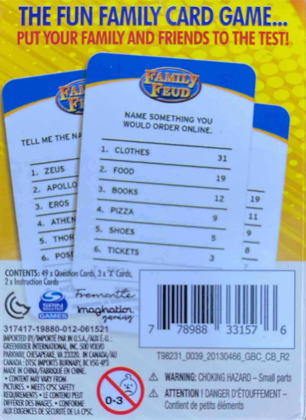 Family Feud: Survey Showdown  (3+) board game collectible [Barcode 778988331576] - Main Image 2