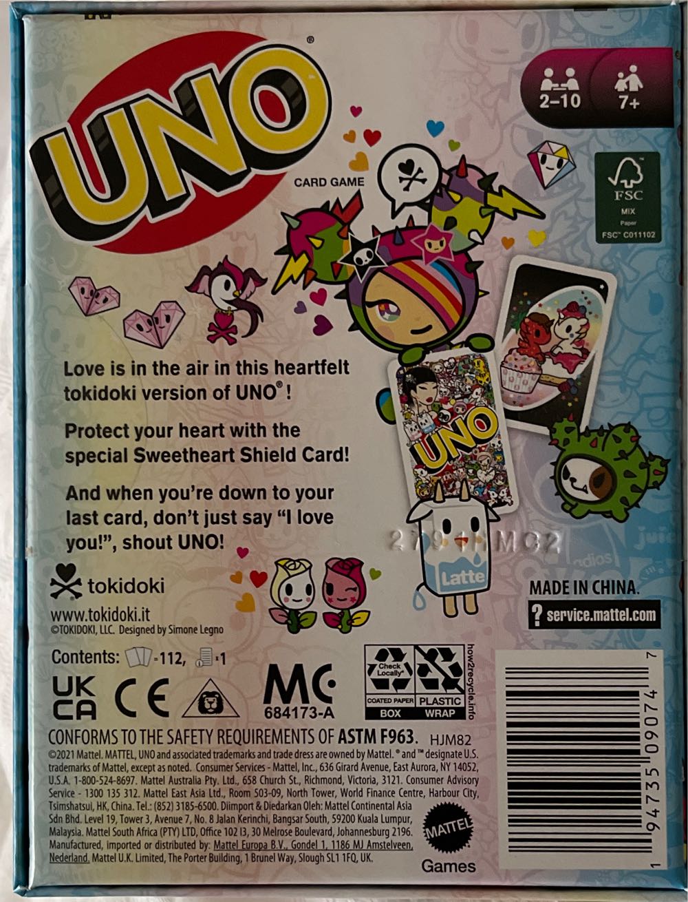 Tokidoki Uno  board game collectible - Main Image 2