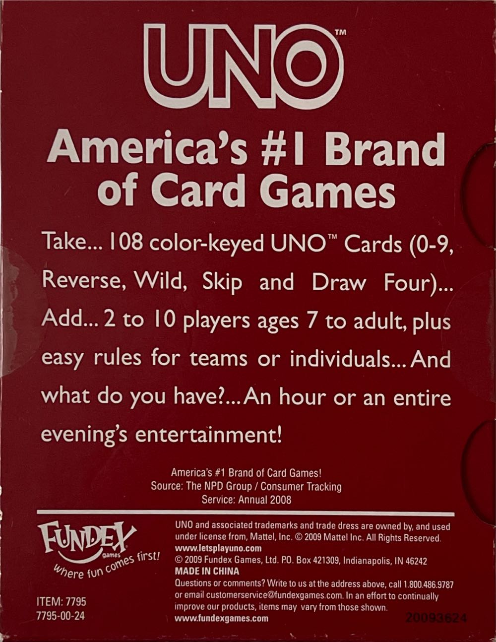 Fundex Uno  board game collectible - Main Image 2