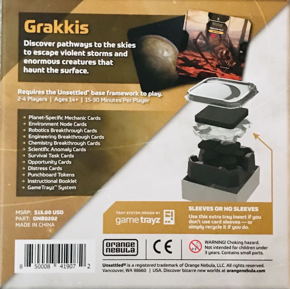 Unsettled: 002_Grakkis  (2-4) board game collectible [Barcode 850008419072] - Main Image 2