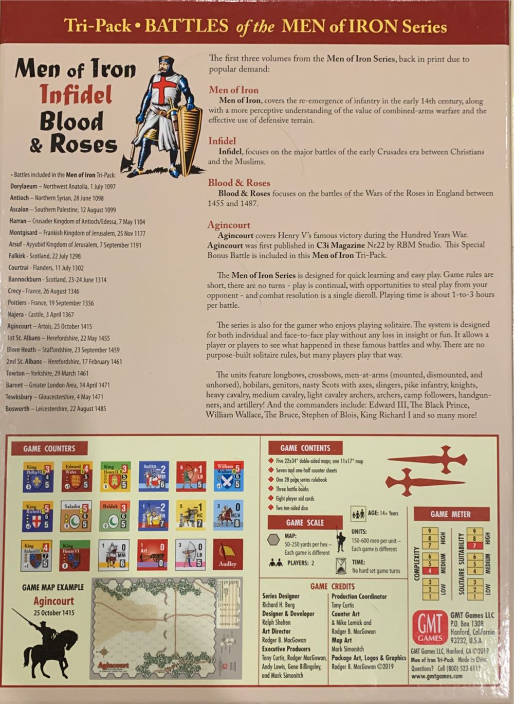 Men of Iron Battles Tripack: Men of Iron, Infidel, Blood & Roses  (2) board game collectible [Barcode 817054011919] - Main Image 2