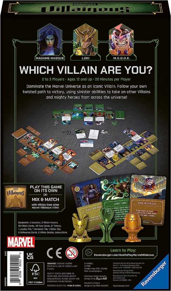 Villainous: Mischief & Malice  (2-4) board game collectible [Barcode 810558019122] - Main Image 4