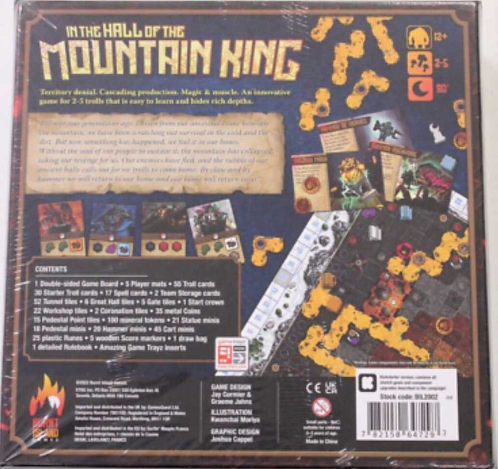 In The Hall Of The Mountain King  (2-5) board game collectible [Barcode 782150647280] - Main Image 2