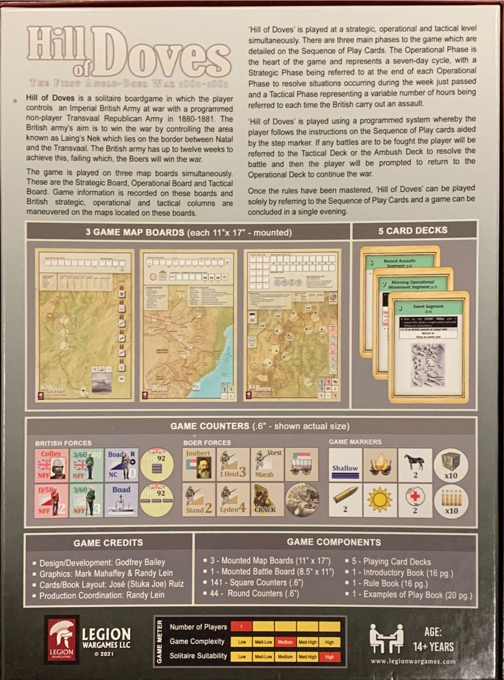 Hill of Doves The First Anglo-Boer War 1880-1881  (1) board game collectible - Main Image 2