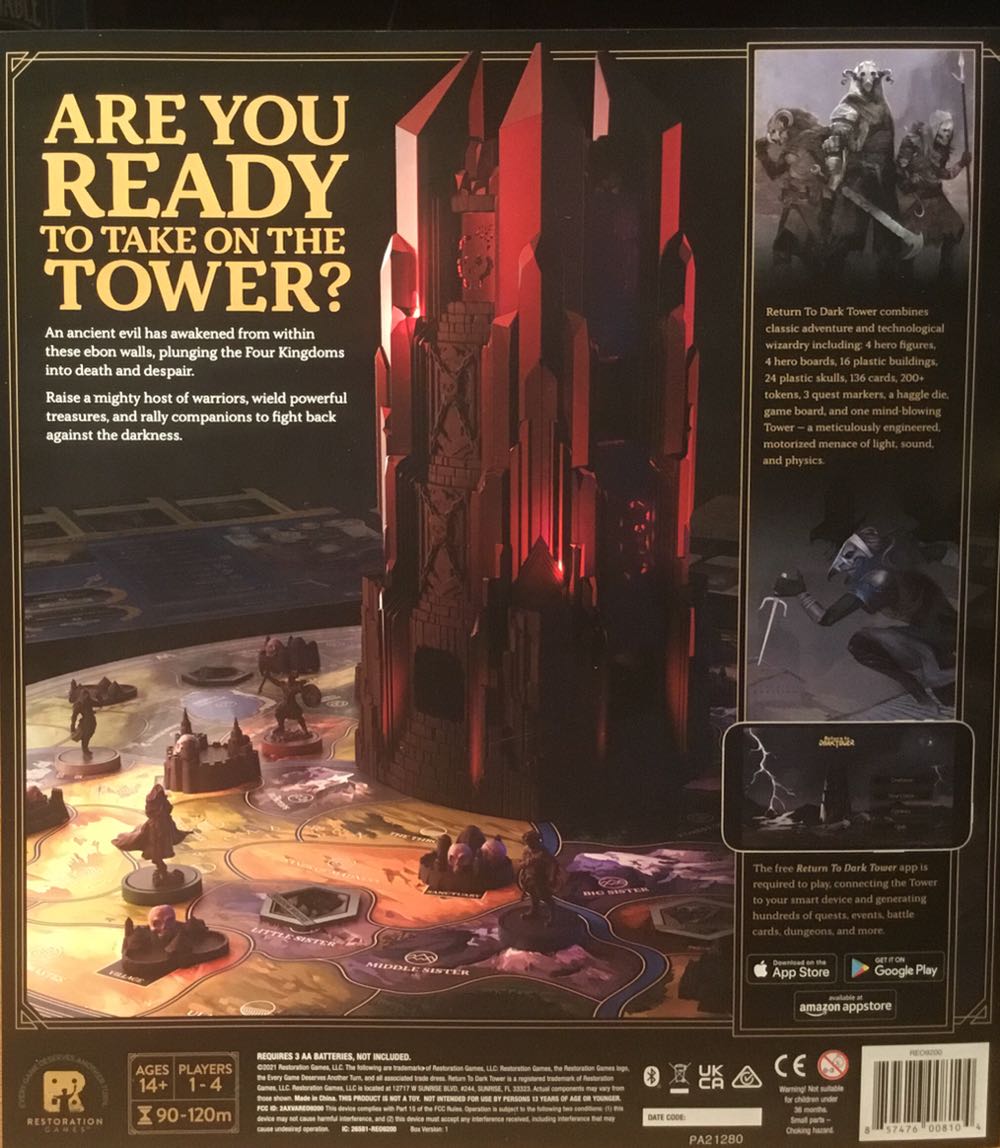 Return To Dark Tower  (1-4) board game collectible [Barcode 857476008104] - Main Image 2
