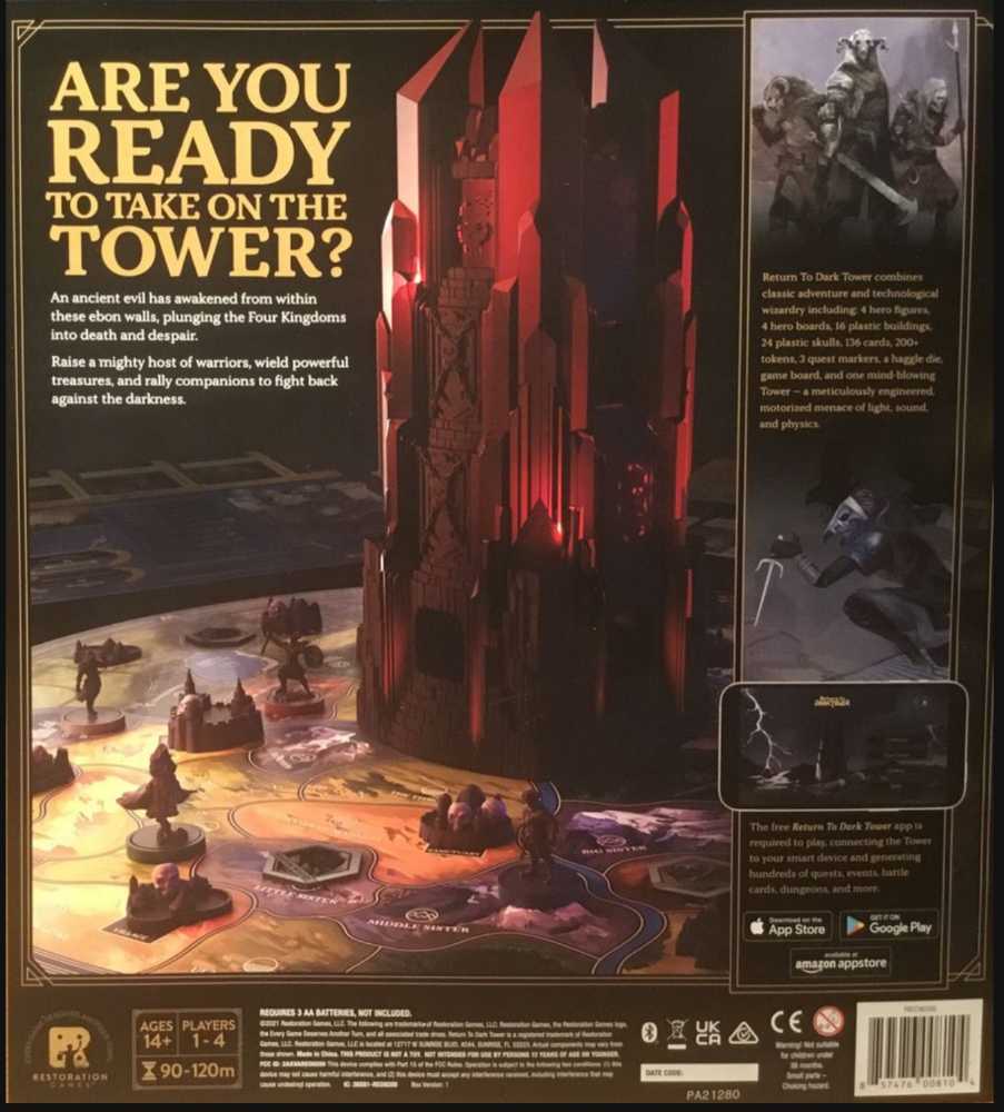 Return To Dark Tower  (1-4) board game collectible [Barcode 857476008104] - Main Image 4