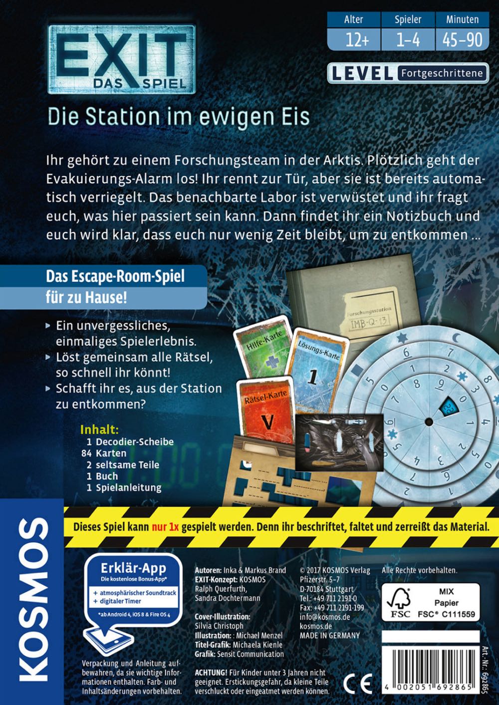 Exit - Die Station im ewigen Eis  (1-6) board game collectible [Barcode 4002051692865] - Main Image 2