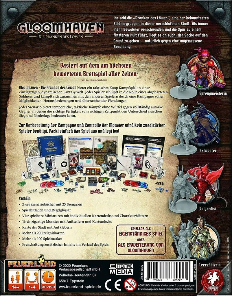 Gloomhaven - Die Pranken des Löwen  (1-4) board game collectible [Barcode 706949635777] - Main Image 2