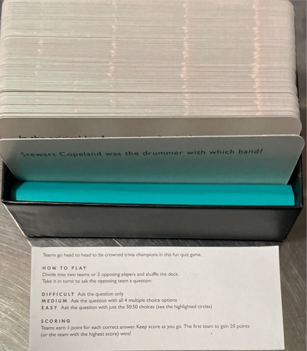 Ridley’s Games Room Pop Culture Quiz First Edition  (2+) board game collectible [Barcode 5055923757840] - Main Image 4