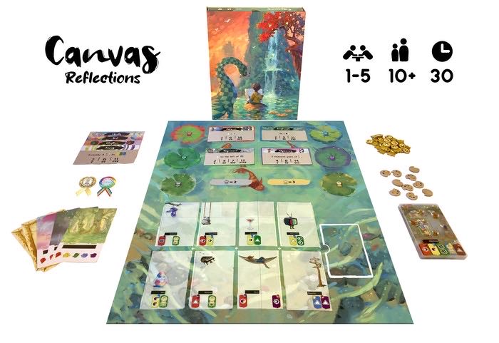 Canvas: Reflections (Deluxe)  (1-5) board game collectible [Barcode 850030414021] - Main Image 3