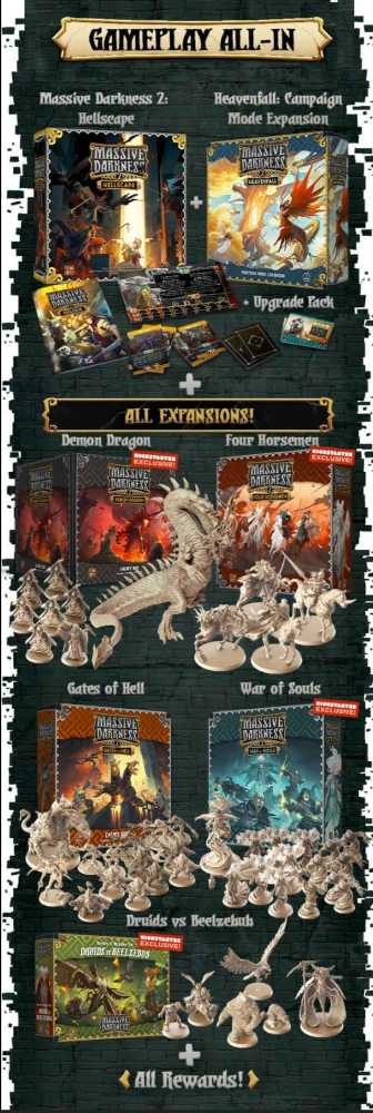 Massive Darkness 2 - Hellscape: Bling All-Pledge  (1-6) board game collectible - Main Image 4