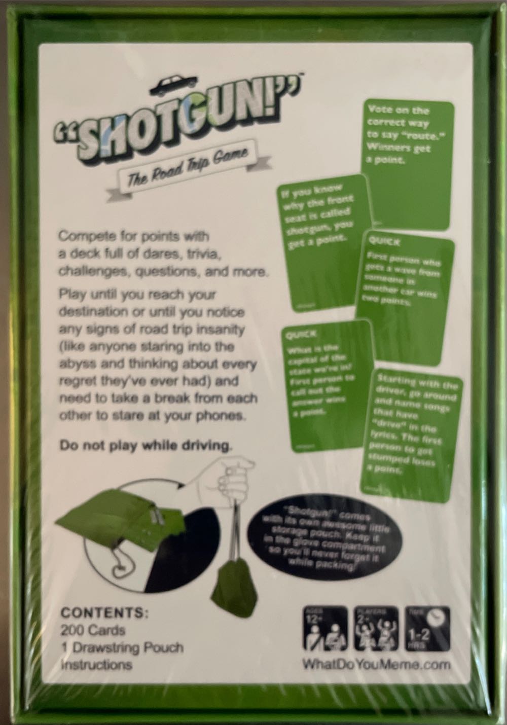 Shotgun! The Road Trip Game  (2+) board game collectible [Barcode 810816031101] - Main Image 2