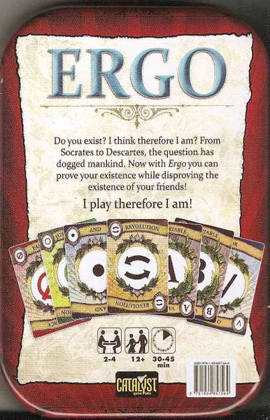 Ergo: I Play Therefore I Am  (2-4) board game collectible [Barcode 9781934857564] - Main Image 2