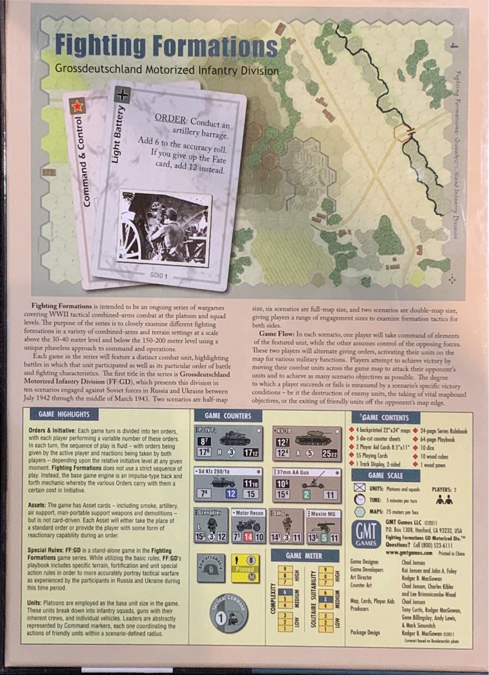 Fighting Formations: Grossdeutschland Motorized Infantry Division  (2) board game collectible [Barcode 817054010059] - Main Image 2