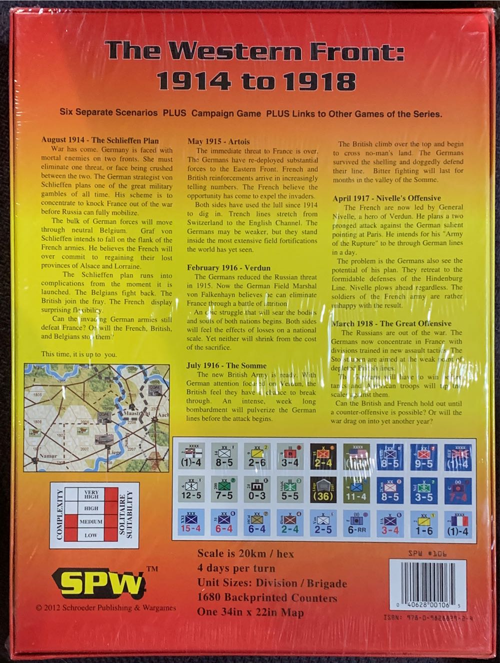 Der Weltkrieg: The Western Front 1918  board game collectible [Barcode 040628001065] - Main Image 2