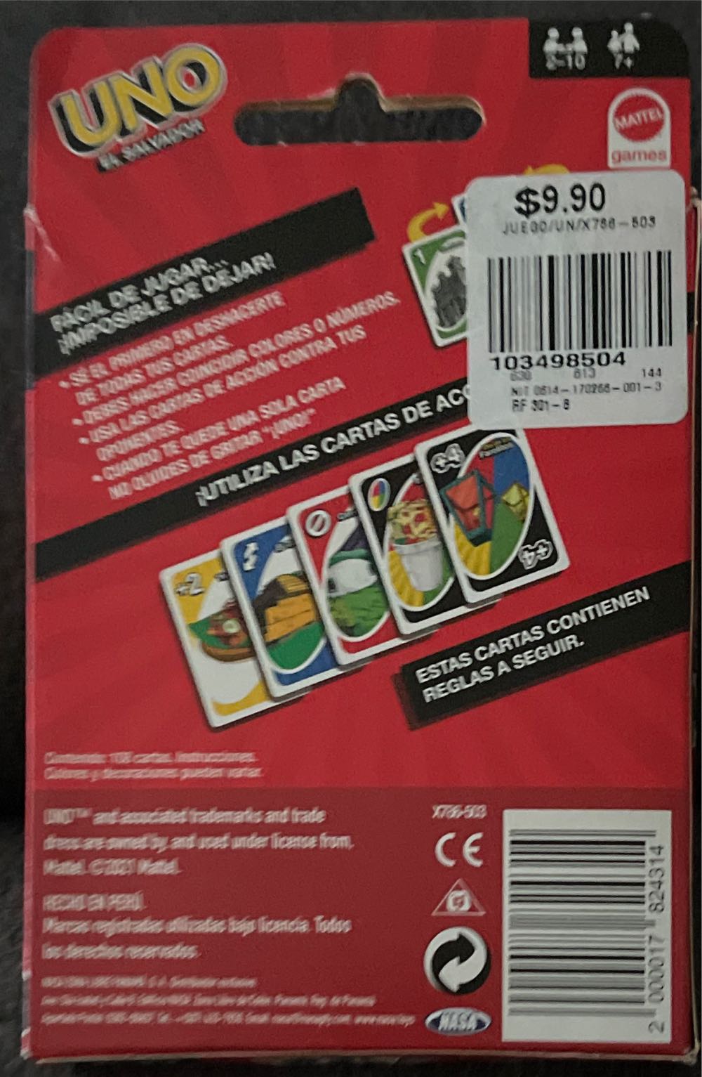 El Salvador Uno  board game collectible - Main Image 2