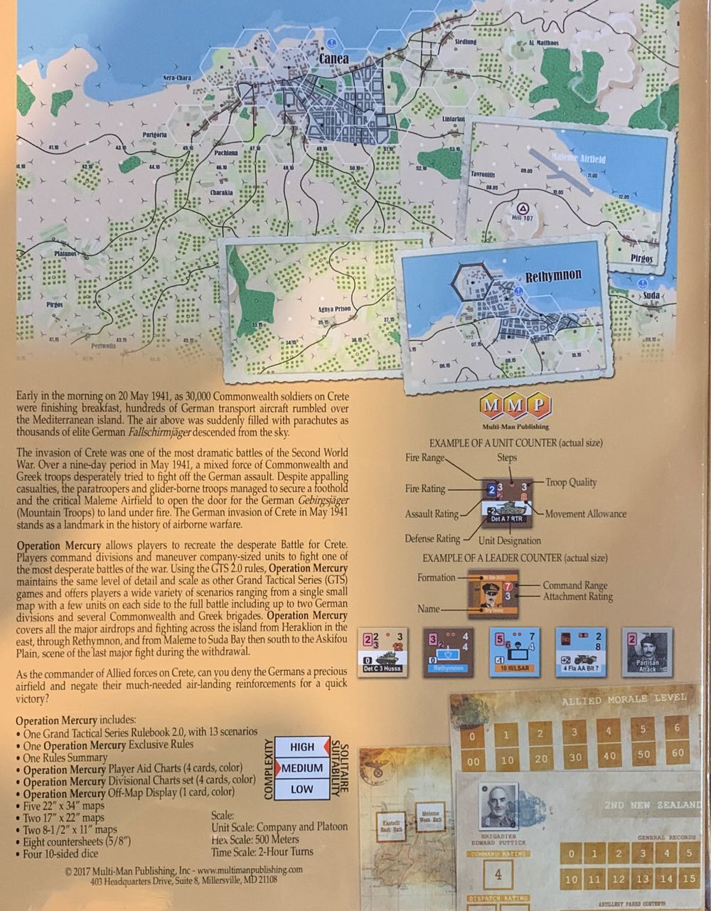 Operation Mercury: The Invasion of Crete  (1-2) board game collectible - Main Image 2