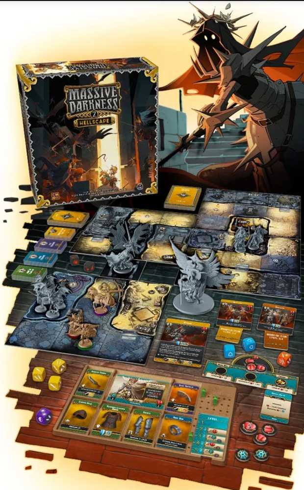 Massive Darkness 2: Hellscape  (1-6) board game collectible [Barcode 889696012623] - Main Image 3