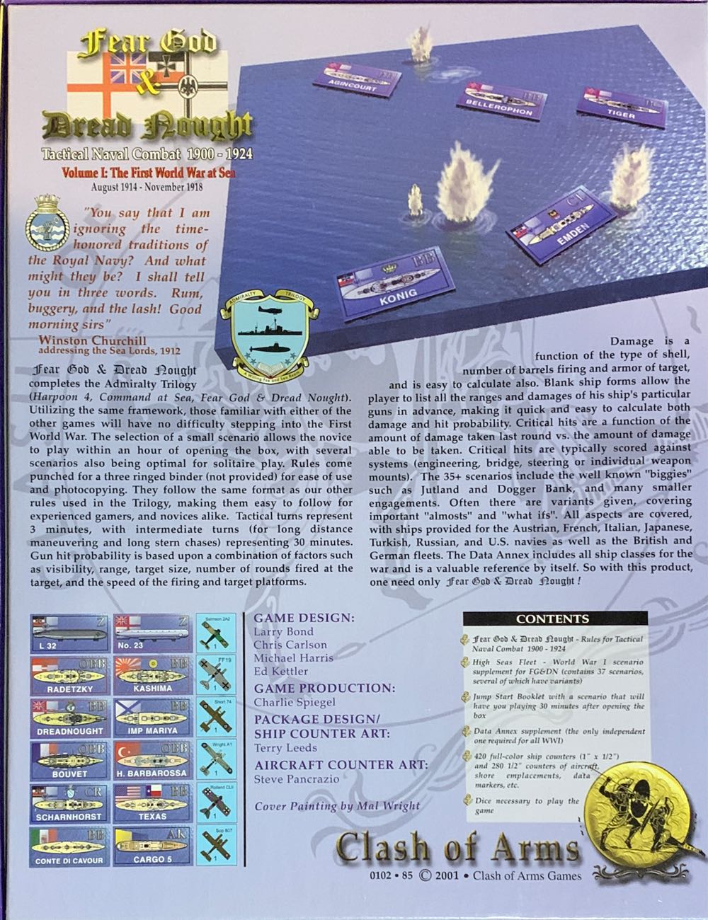 Fear God & Dread Nought Vol.1: The First World War at Sea  board game collectible - Main Image 2