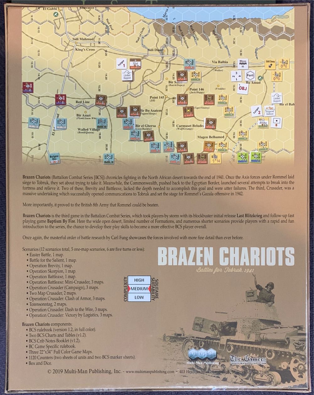 Brazen Chariots: Battles for Tobruk 1941  (2) board game collectible - Main Image 2