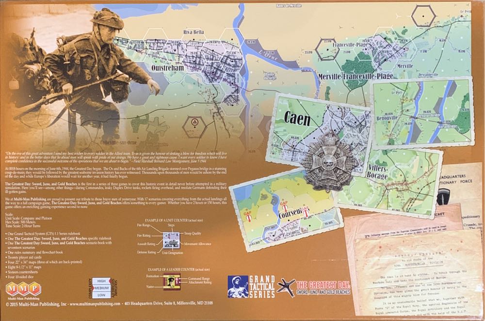 The Greatest Day: Sword,Juno,and Gold Beaches -Battle for Normandy: Vol 1  (1-2) board game collectible - Main Image 2