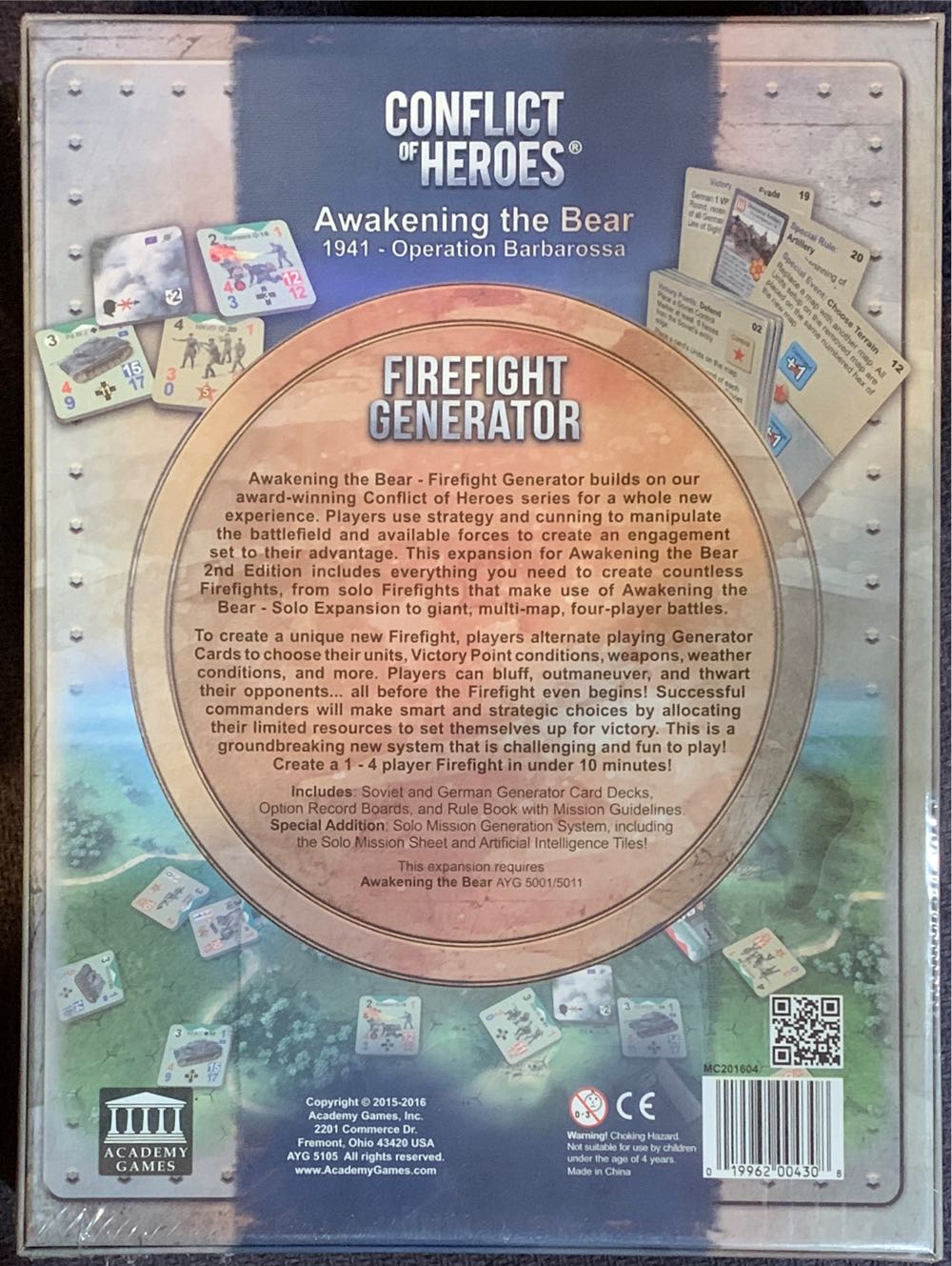 Conflict Of Heroes: Awakening The Bear Firefight Generator  board game collectible [Barcode 019962004308] - Main Image 2