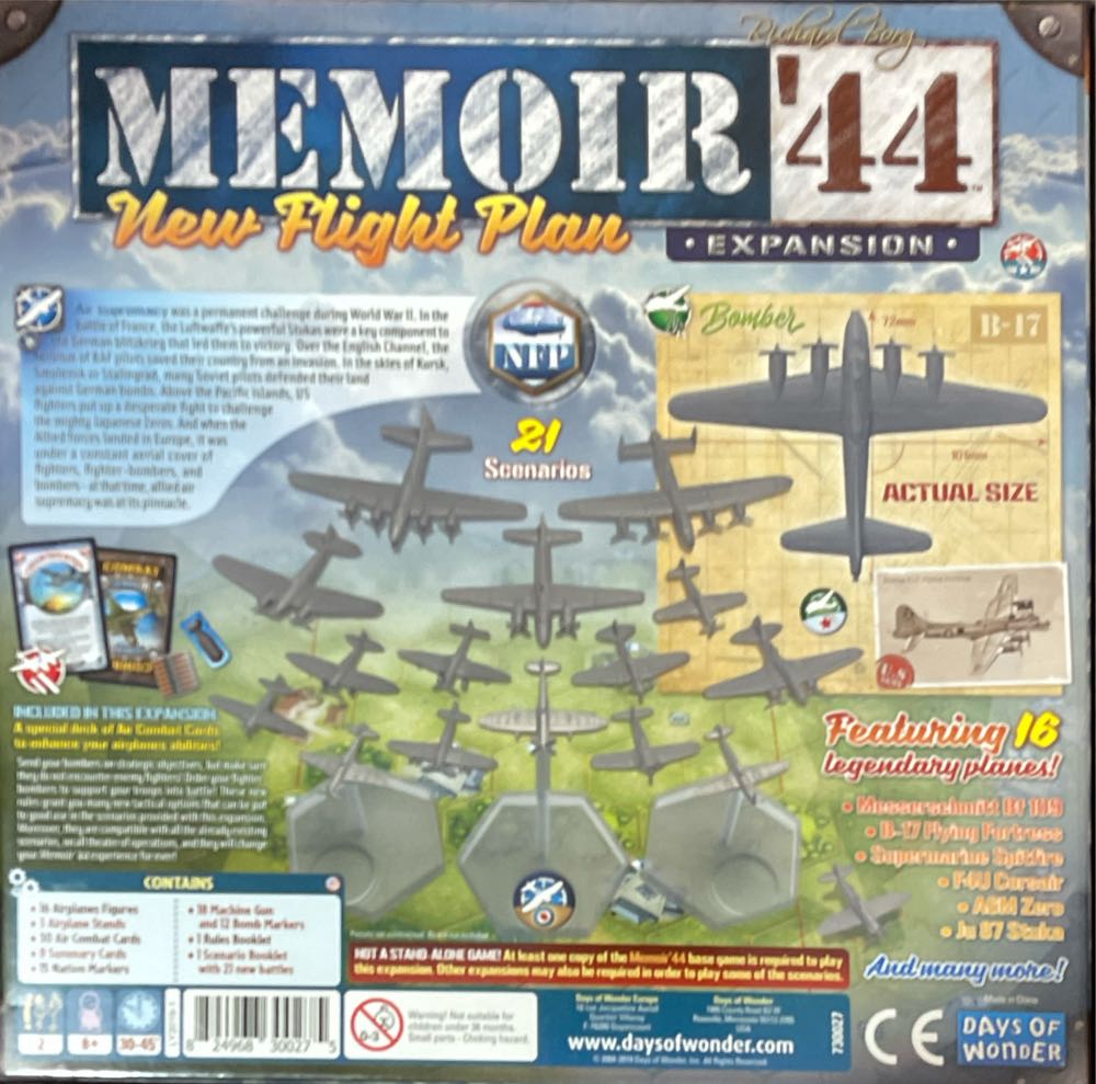 Memoir ’44 New Flight Plan Expansion  board game collectible [Barcode 824968300275] - Main Image 2