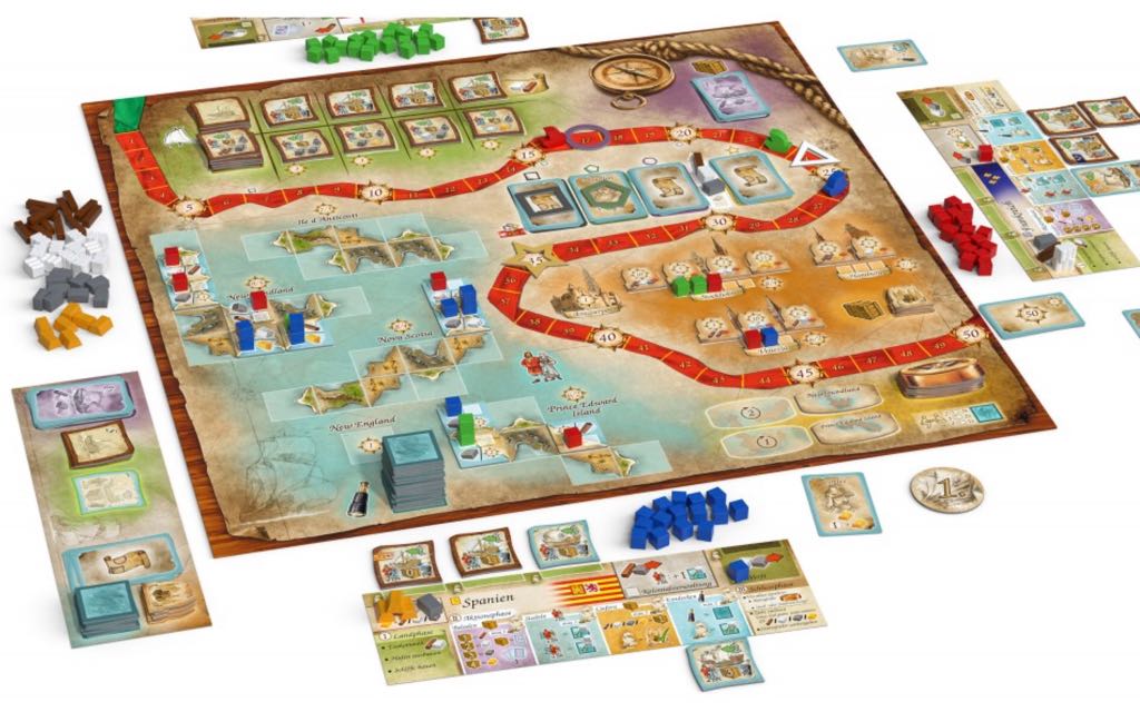 Race To The New Found Land  (2-4) board game collectible - Main Image 2