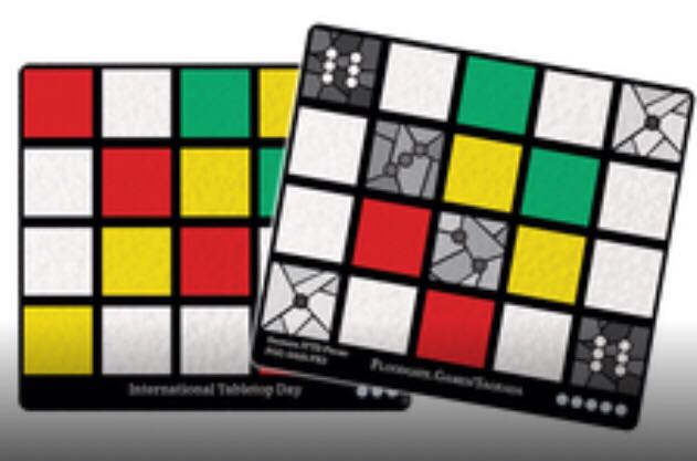 Sagrada: Promo, International Tabletop Day Window Pattern  (1-6) board game collectible - Main Image 2