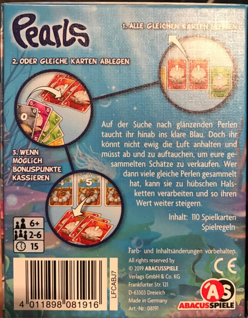 Pearls  (2-6) board game collectible [Barcode 4011898081916] - Main Image 2