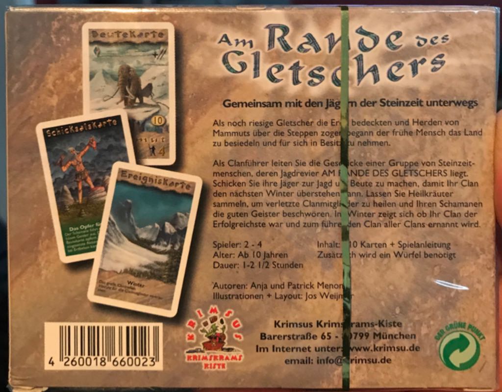 Am Rande des Gletschers  (2-4) board game collectible - Main Image 2