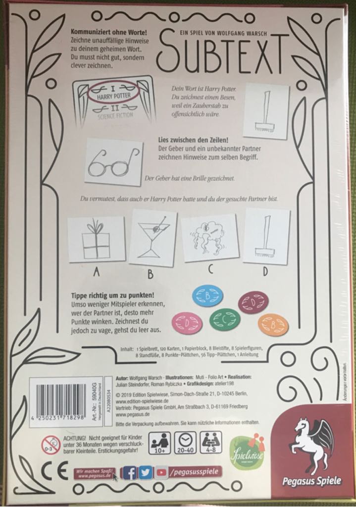 Subtext  (4-8) board game collectible - Main Image 2