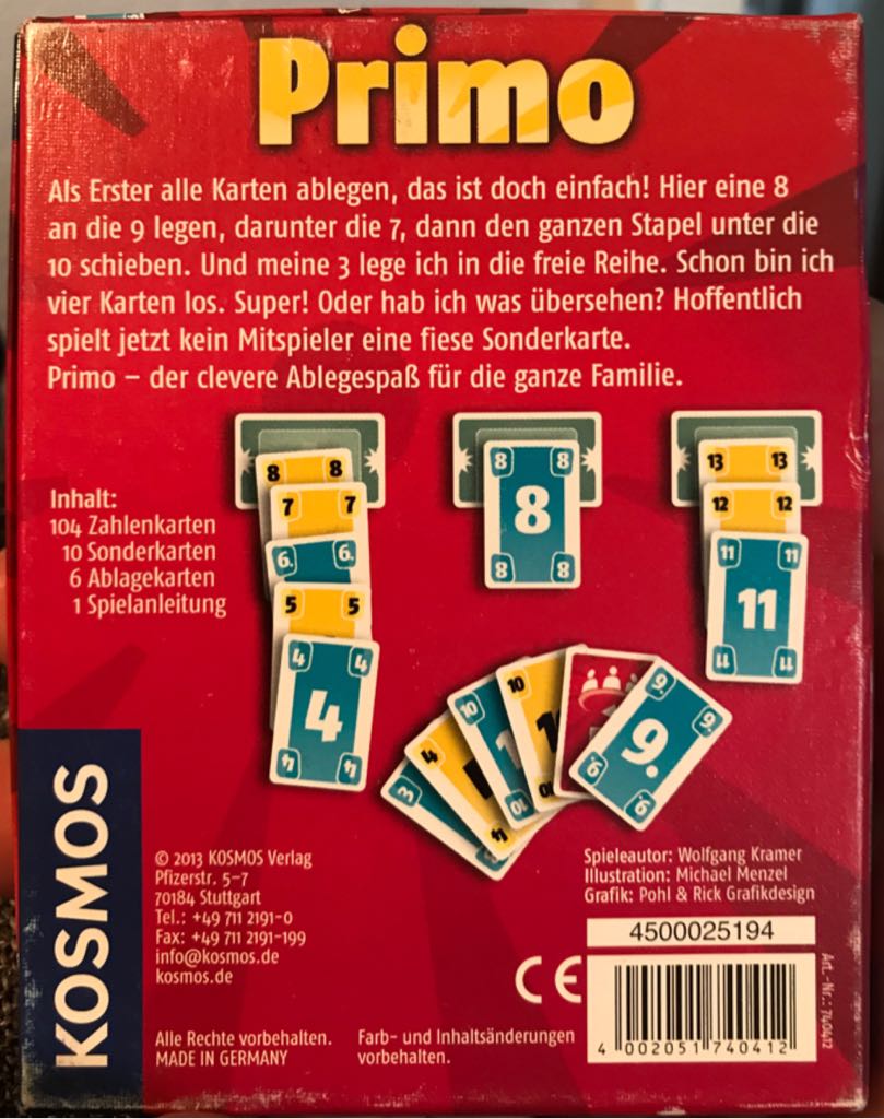 Primo (2-6) board game collectible - Main Image 2