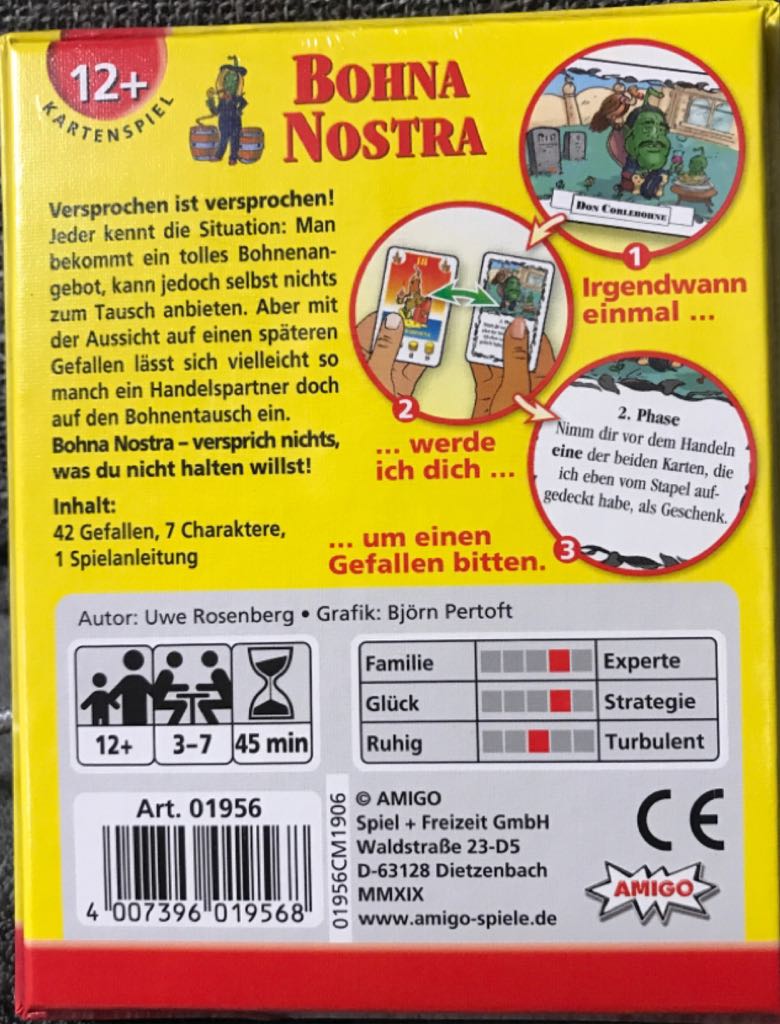 Bohnanza: Bohna Nostra  (3-7) board game collectible - Main Image 2