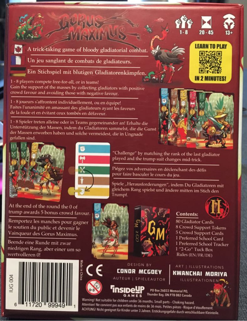 Gorus Maximus  (1-8) board game collectible - Main Image 2