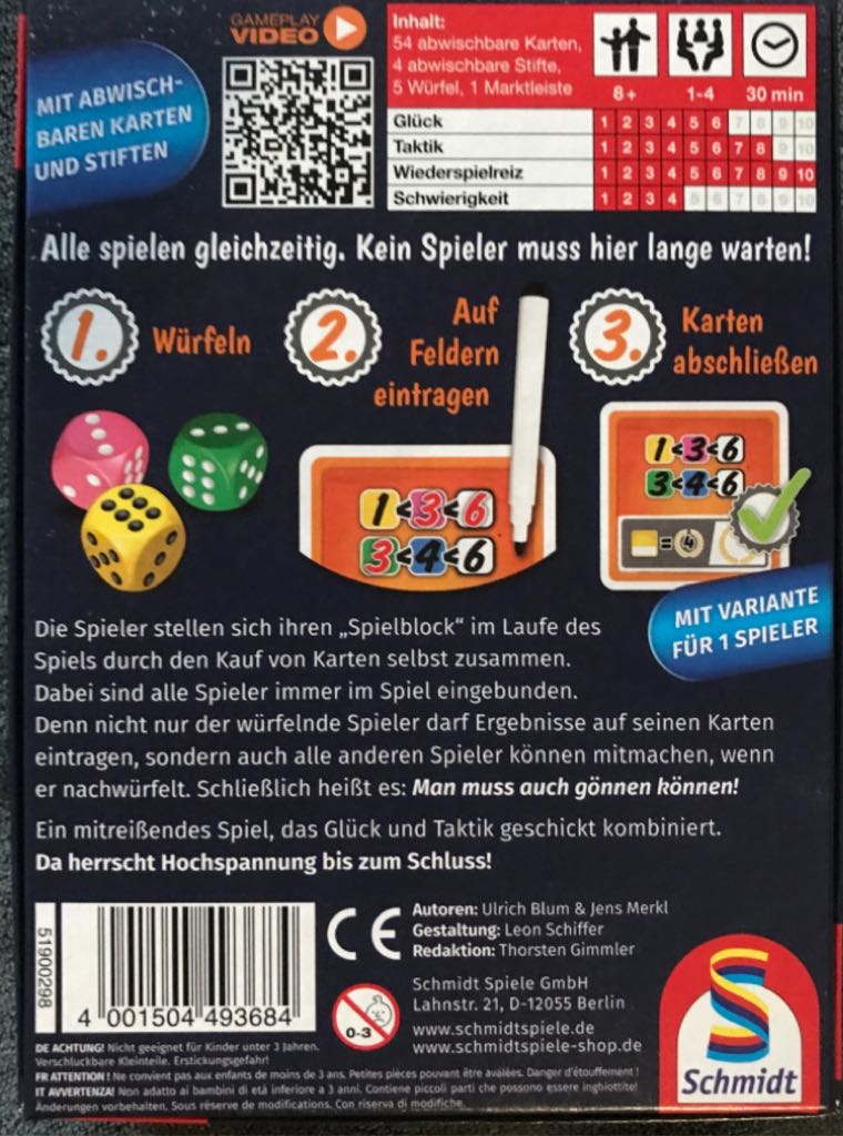 Man Muss Auch Gönnen Können  (1-4) board game collectible - Main Image 2