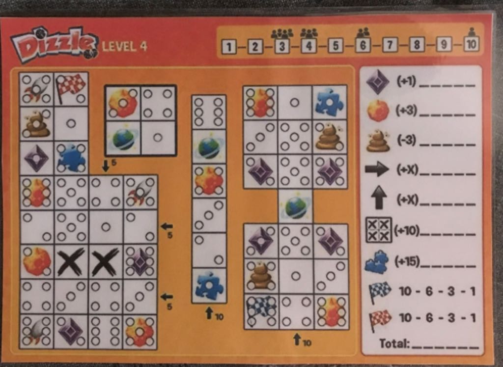 Dizzle Level 4  (1-4) board game collectible - Main Image 2