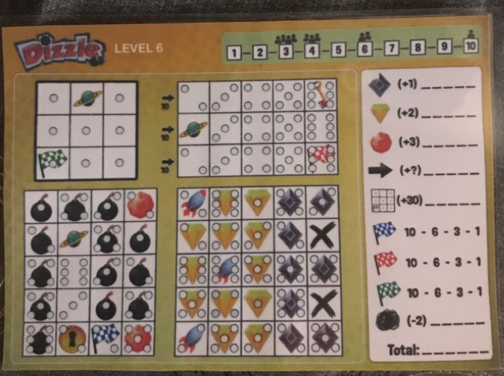 Dizzle Level 6  (1-4) board game collectible - Main Image 2