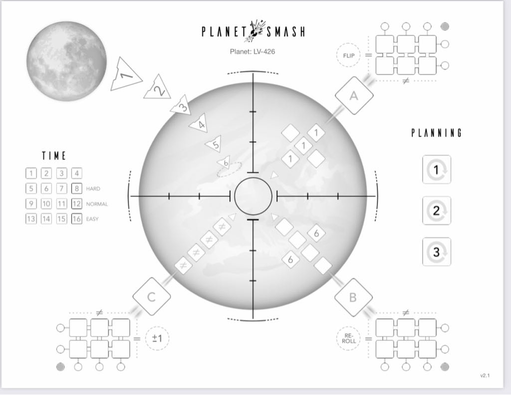 Planet Smash  (1-8 (99)) board game collectible - Main Image 2