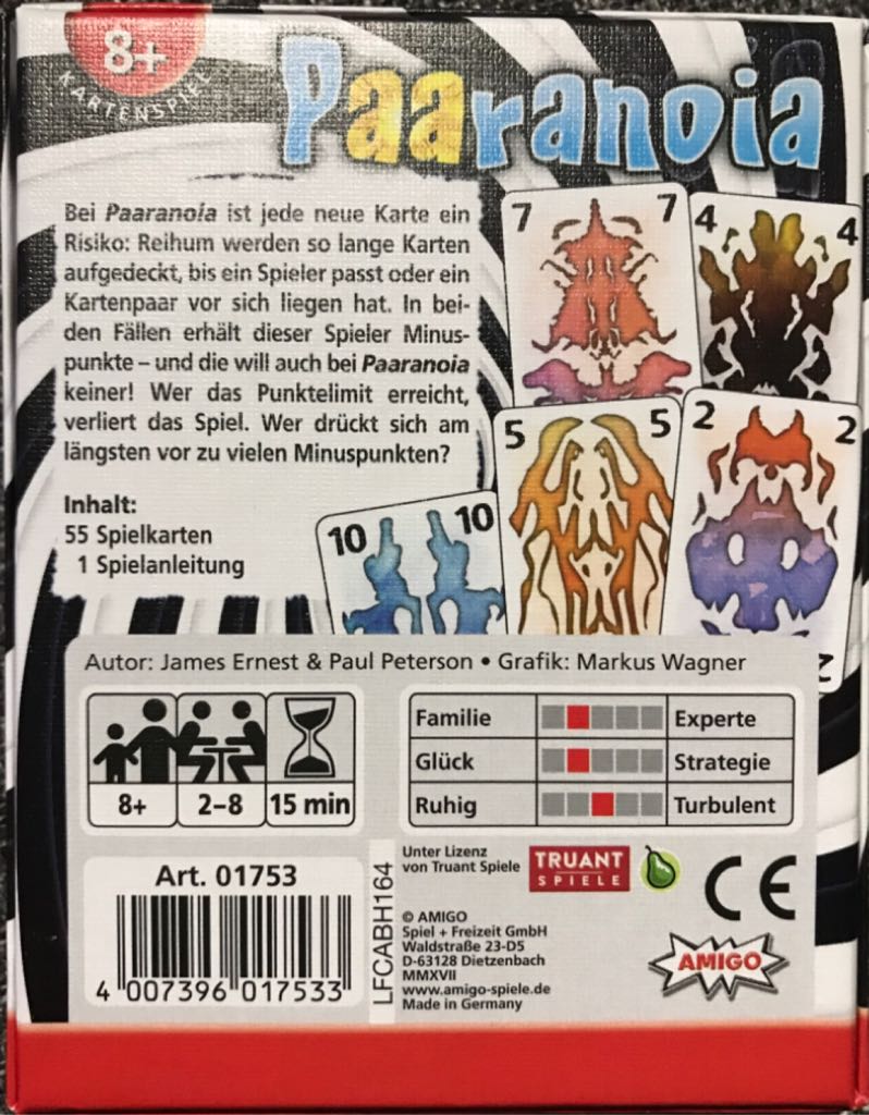 Paaranoia  (2-8) board game collectible - Main Image 2