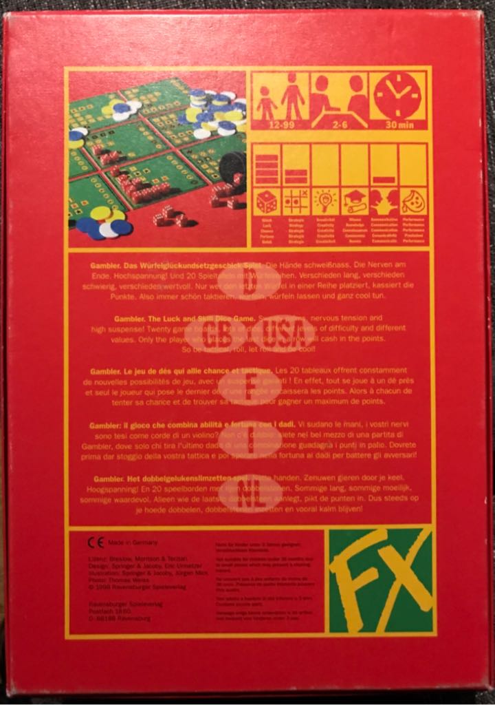 Gambler  (2-6) board game collectible - Main Image 2