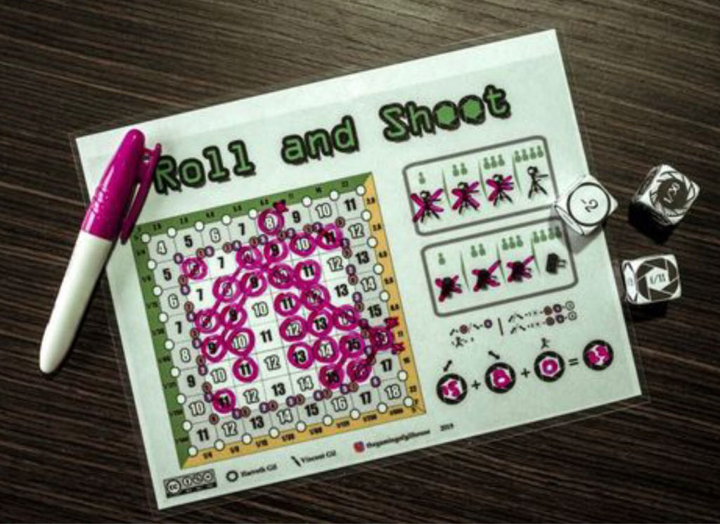 Roll And Shoot  (1-4) board game collectible - Main Image 2
