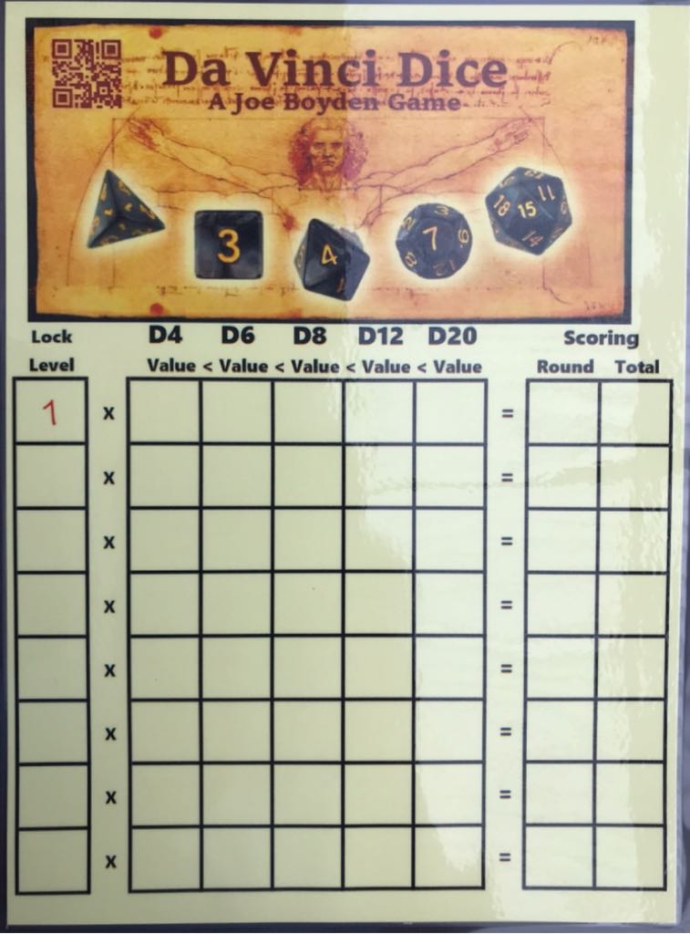 Da Vinci Dice  (1-6+) board game collectible - Main Image 2