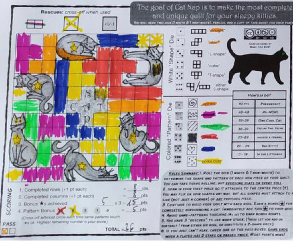 Cat Nap  (1-99) board game collectible - Main Image 2