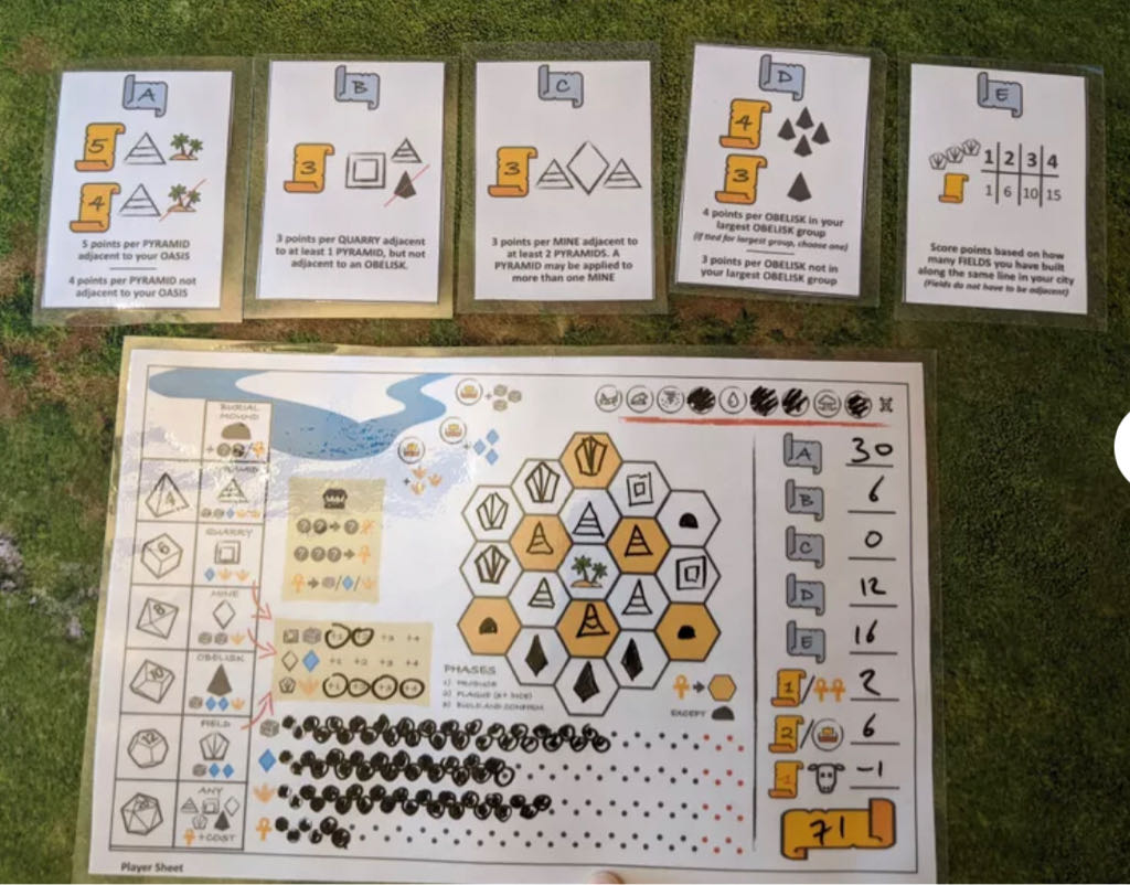 Egyptia  (1-100) board game collectible - Main Image 2