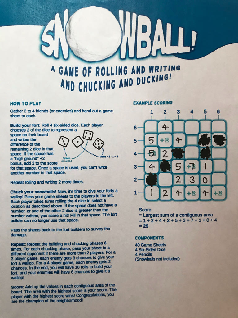 Snowball  (2-4) board game collectible - Main Image 2