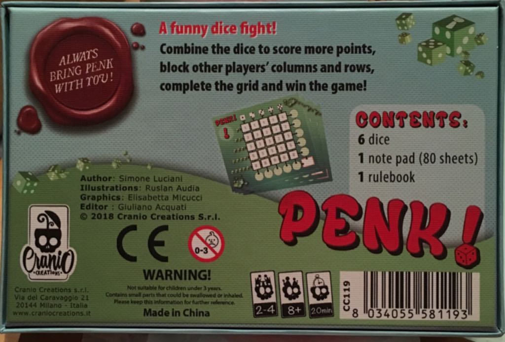 Penk!  (2-4) board game collectible - Main Image 2