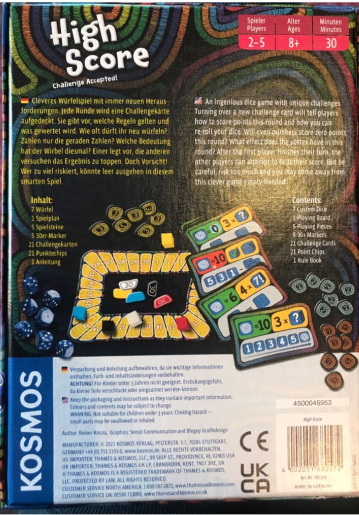 High Score  (2-5) board game collectible [Barcode 4002051680572] - Main Image 2